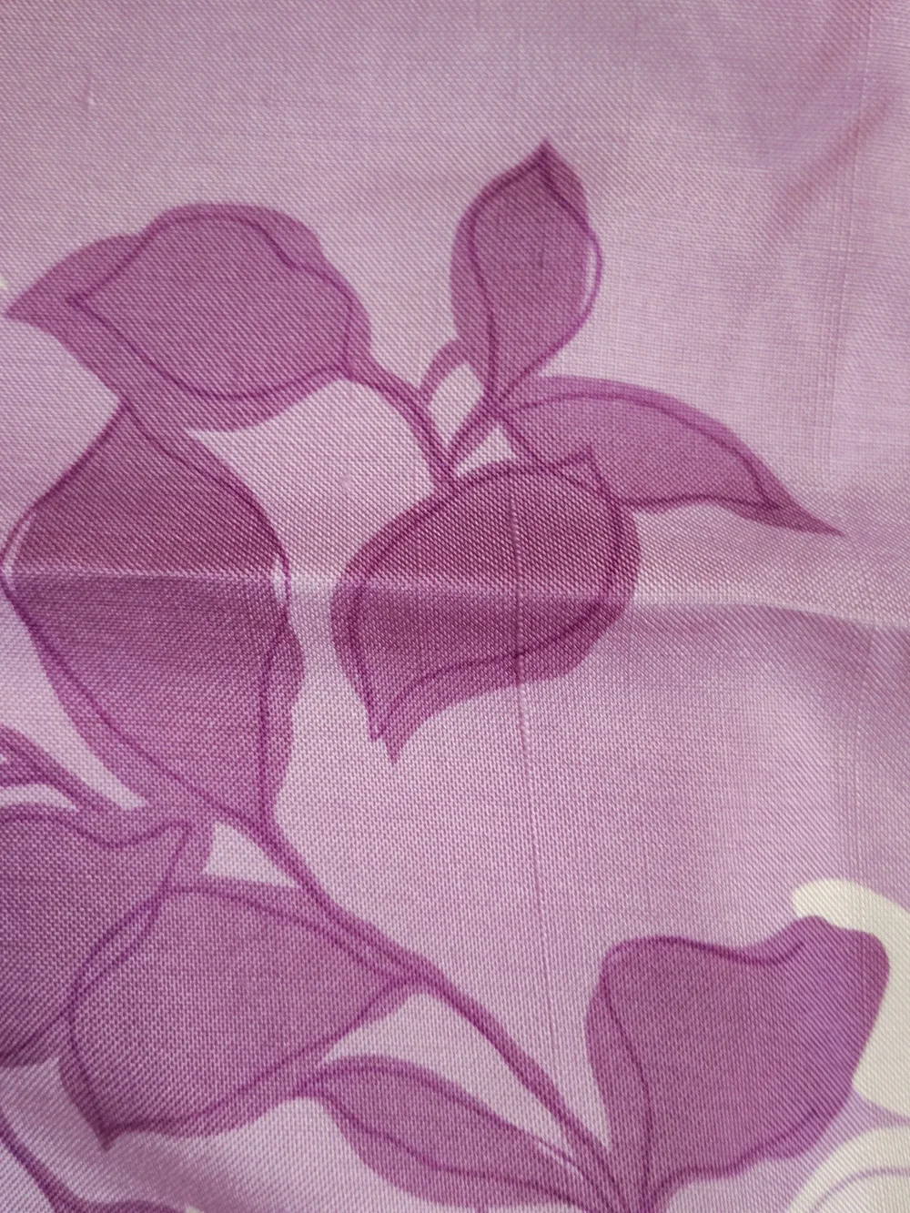 Amanda Smith Floral Pencil Skirt in Lavender and Cream 100%silk Size 12 90s‎